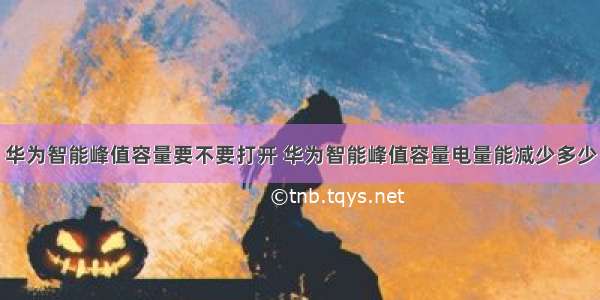 华为智能峰值容量要不要打开 华为智能峰值容量电量能减少多少