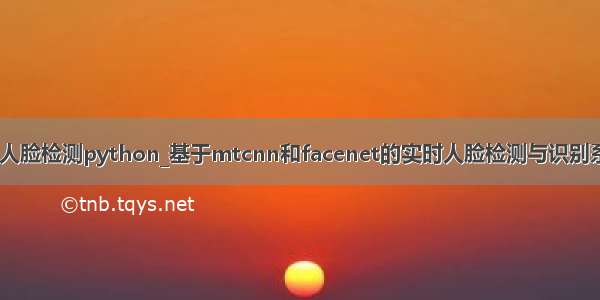 mtcnn人脸检测python_基于mtcnn和facenet的实时人脸检测与识别系统开发