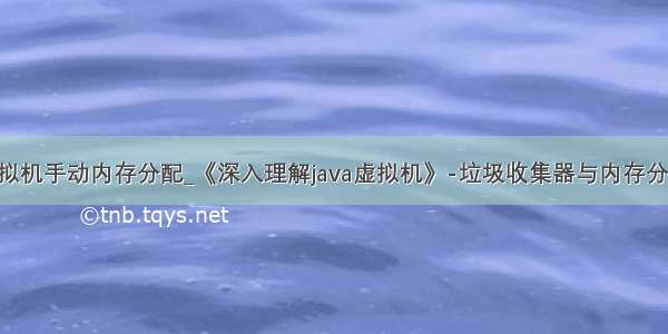 java虚拟机手动内存分配_《深入理解java虚拟机》-垃圾收集器与内存分配策略