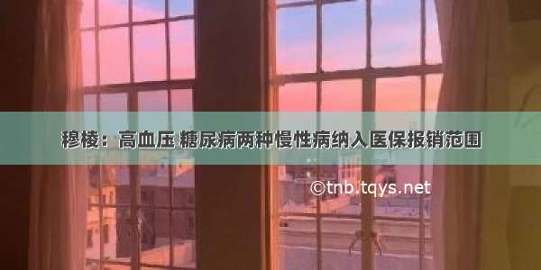 穆棱：高血压 糖尿病两种慢性病纳入医保报销范围