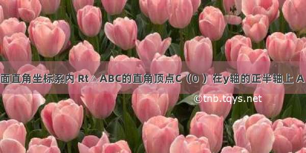 如图 在平面直角坐标系内 Rt△ABC的直角顶点C（0 ）在y轴的正半轴上 A B是x轴上