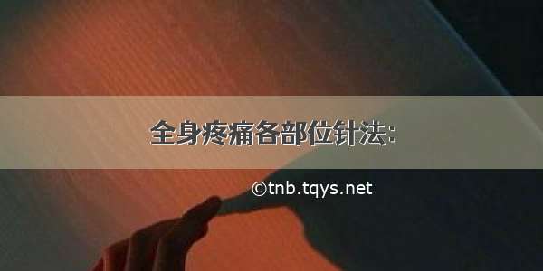 全身疼痛各部位针法：