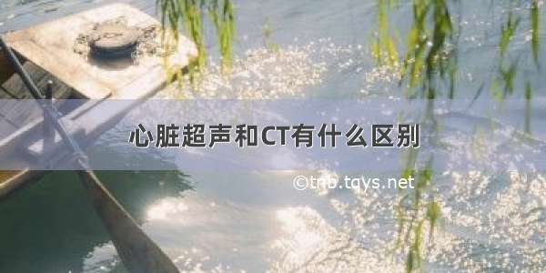 心脏超声和CT有什么区别