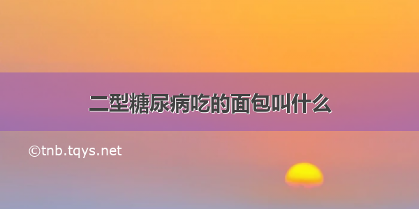 二型糖尿病吃的面包叫什么