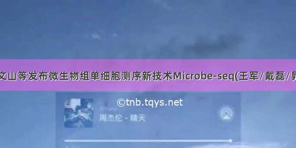 Science | 郑文山等发布微生物组单细胞测序新技术Microbe-seq(王军/戴磊/晁彦杰点评)...