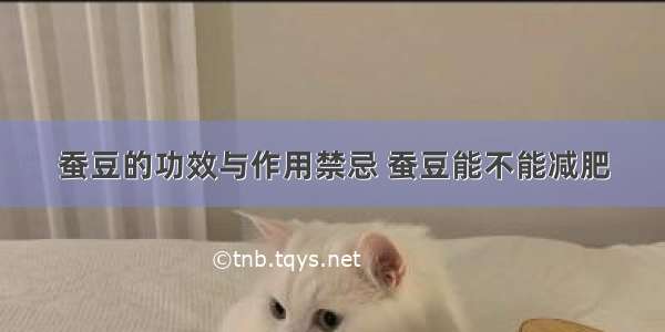 蚕豆的功效与作用禁忌 蚕豆能不能减肥