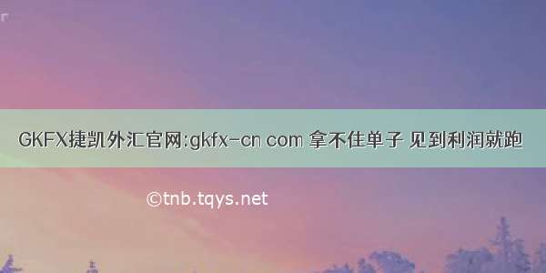 GKFX捷凯外汇官网:gkfx-cn com 拿不住单子 见到利润就跑