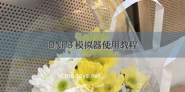 DNP3 模拟器使用教程