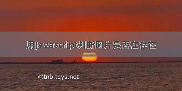 用Javascript判断图片是否在存在