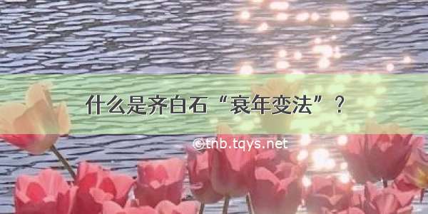 什么是齐白石“衰年变法”？