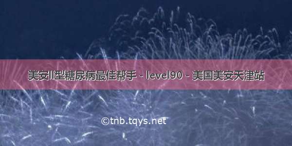 美安ll型糖尿病最佳帮手－level90－美国美安天津站