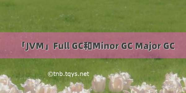 「JVM」Full GC和Minor GC Major GC