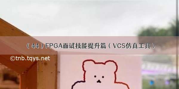 （44）FPGA面试技能提升篇（VCS仿真工具）