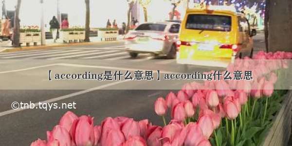 【according是什么意思】according什么意思