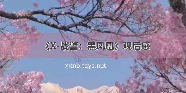 《X-战警：黑凤凰》观后感