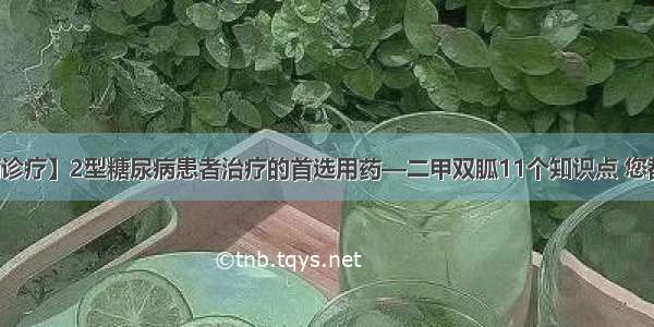 【疾病诊疗】2型糖尿病患者治疗的首选用药—二甲双胍11个知识点 您都知道吗