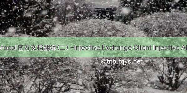 Injective Protocol官方文档翻译(二) -Injective Exchange Client Injective API Provider