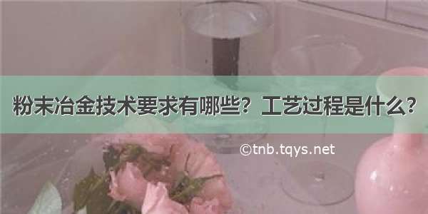 粉末冶金技术要求有哪些？工艺过程是什么？