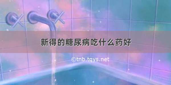 新得的糖尿病吃什么药好