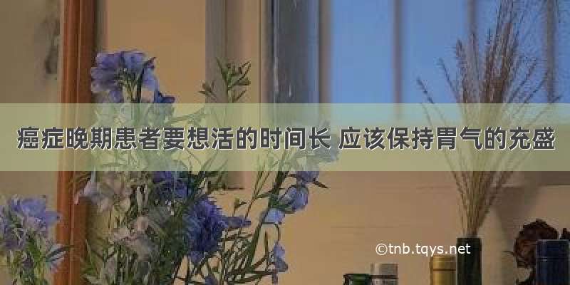 癌症晚期患者要想活的时间长 应该保持胃气的充盛