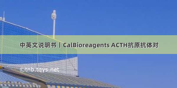 中英文说明书丨CalBioreagents ACTH抗原抗体对