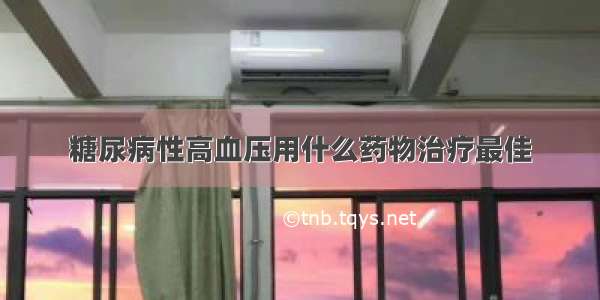 糖尿病性高血压用什么药物治疗最佳