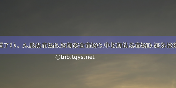 资本市场包括了( )。A.股票市场B.短期资金市场C.中长期债券市场D.证券投资基金市场E.