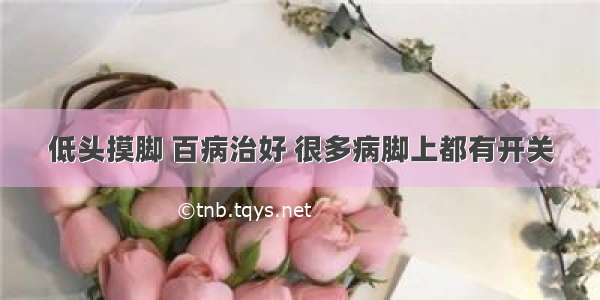 低头摸脚 百病治好 很多病脚上都有开关