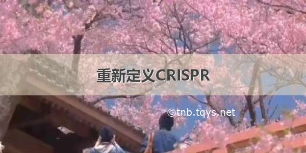 重新定义CRISPR