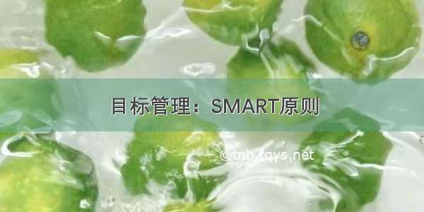 目标管理：SMART原则