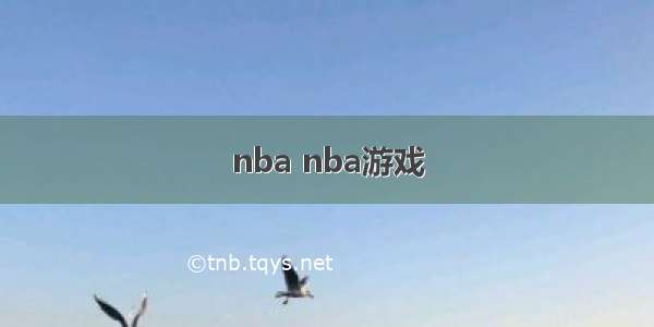 nba nba游戏