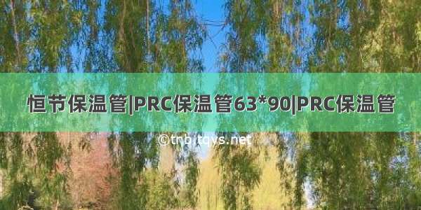 恒节保温管|PRC保温管63*90|PRC保温管