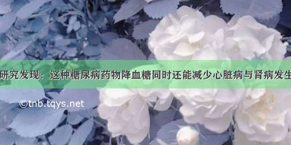 研究发现：这种糖尿病药物降血糖同时还能减少心脏病与肾病发生