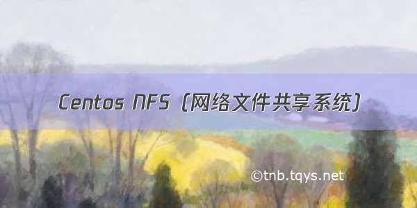 Centos NFS（网络文件共享系统）