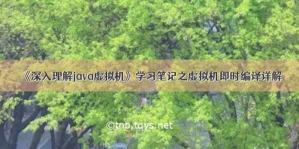 《深入理解java虚拟机》学习笔记之虚拟机即时编译详解