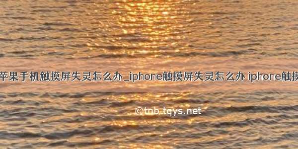 python控制苹果手机触摸屏失灵怎么办_iphone触摸屏失灵怎么办 iphone触摸屏失灵解决