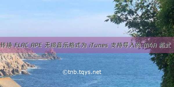 转换 FLAC APE 无损音乐格式为 iTunes 支持导入的 M4A 格式