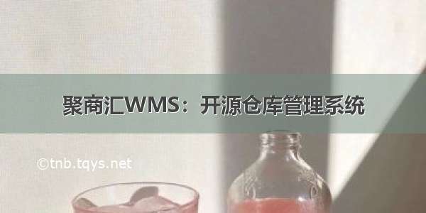 聚商汇WMS：开源仓库管理系统
