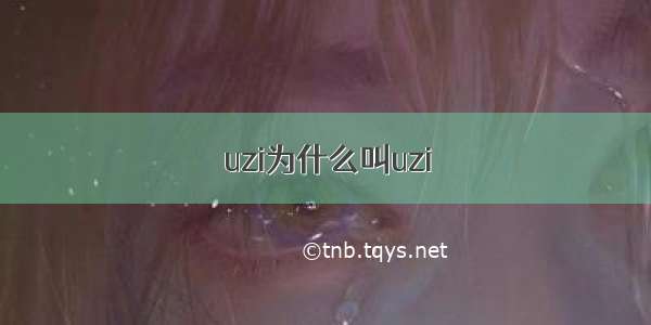 uzi为什么叫uzi