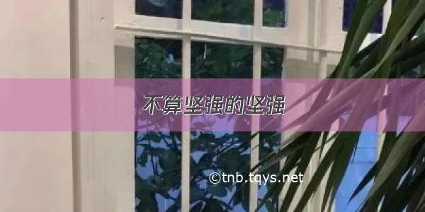 不算坚强的坚强