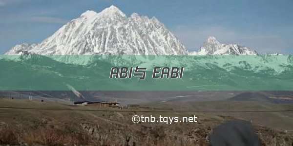 ABI与 EABI