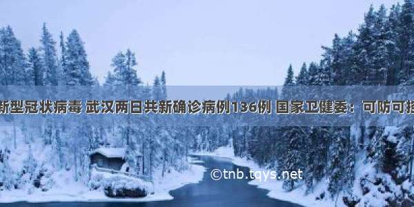 新型冠状病毒 武汉两日共新确诊病例136例 国家卫健委：可防可控