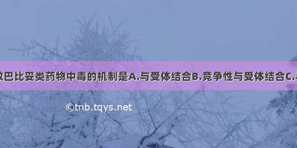 碳酸氢钠解救巴比妥类药物中毒的机制是A.与受体结合B.竞争性与受体结合C.与巴比妥类药