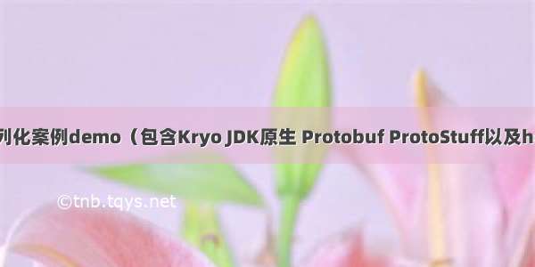 Java序列化案例demo（包含Kryo JDK原生 Protobuf ProtoStuff以及hessian）