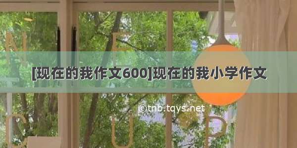 [现在的我作文600]现在的我小学作文