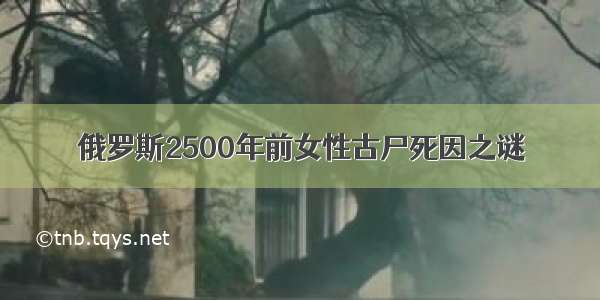 俄罗斯2500年前女性古尸死因之谜