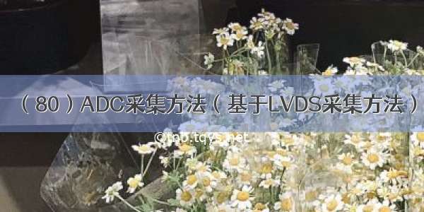 （80）ADC采集方法（基于LVDS采集方法）