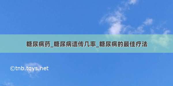 糖尿病药_糖尿病遗传几率_糖尿病的最佳疗法