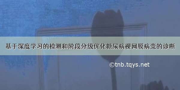 基于深度学习的检测和阶段分级优化糖尿病视网膜病变的诊断