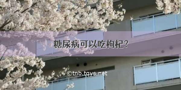 糖尿病可以吃枸杞？